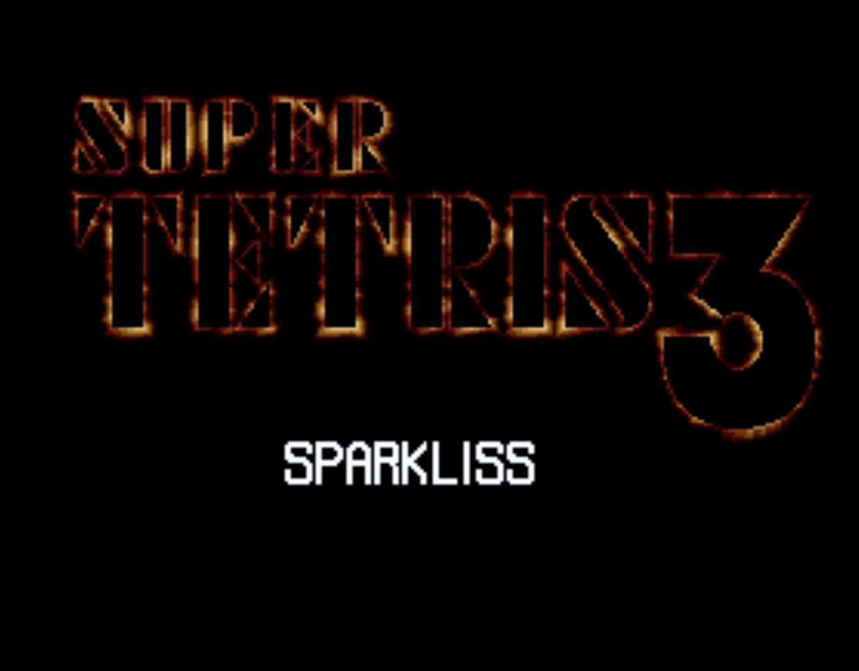 Super Tetris 3 Title Screen